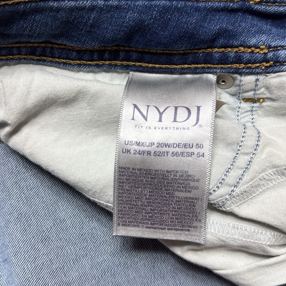 NYDJ Marilyn Straight Plus Size Denim Jeans - Picture 7 of 8